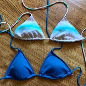Victoria's Secret Blue and White Bikini